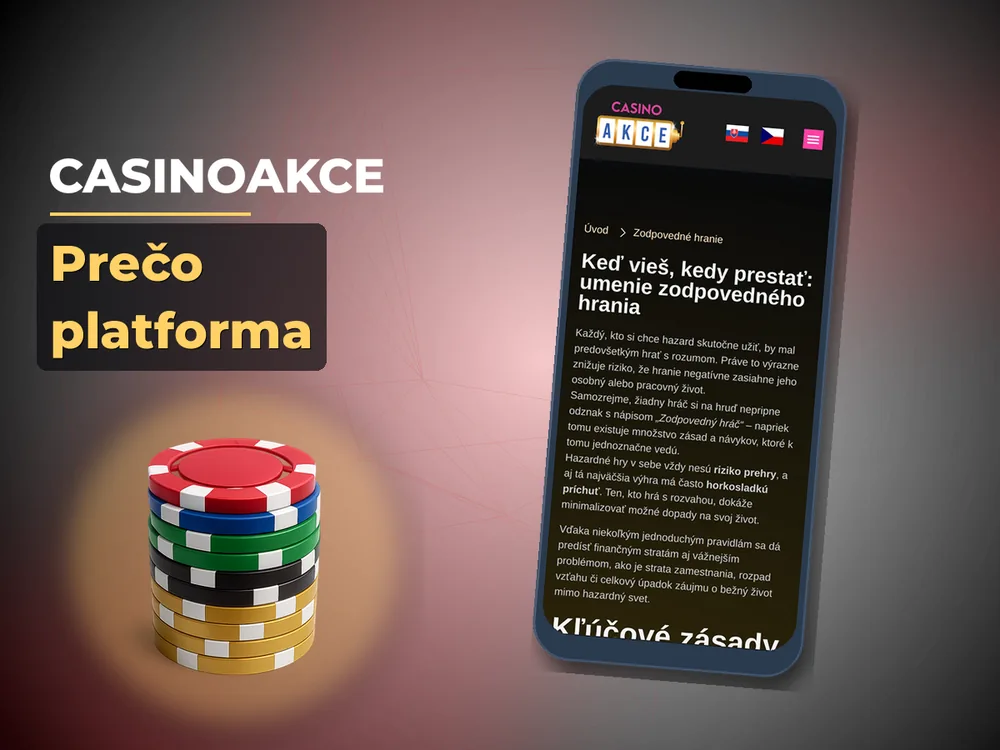 Casinoakce - Prečo platforma