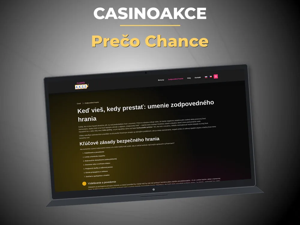 Casinoakce - Prečo Chance