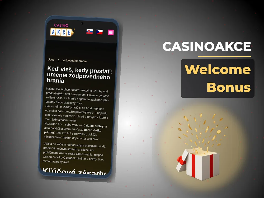 Casinoakce - Welcome Bonus